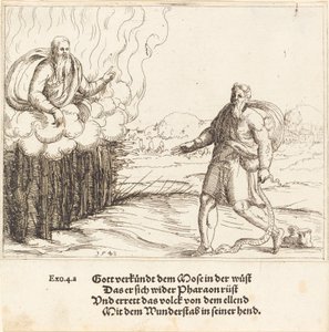 Moisés e a Serpente de Augustin Hirschvogel