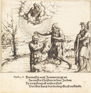 O Batismo de Cristo de Augustin Hirschvogel