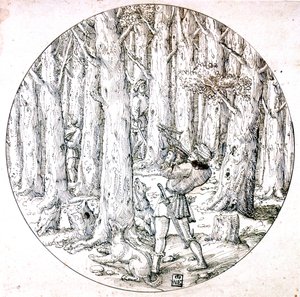 A perseguição, c1513-1553 de Augustin Hirschvogel