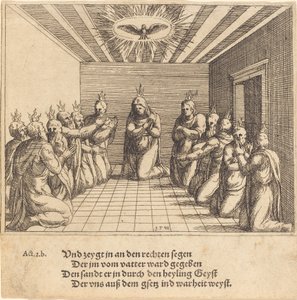 A Descida do Espírito Santo, 1548. de Augustin Hirschvogel