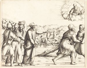 O Senhor adoça as águas de Mara de Augustin Hirschvogel