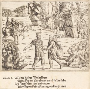 A vitória de Judas Macabeu sobre Niccanor, de Augustin Hirschvogel