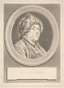 Retrato de Benjamin Franklin, 1777. de Augustin de Saint Aubin