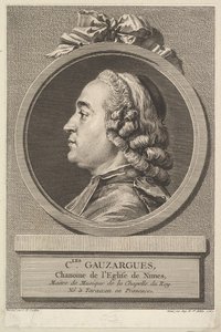 Retrato de Charles Gauzargues, 1767. de Augustin de Saint Aubin