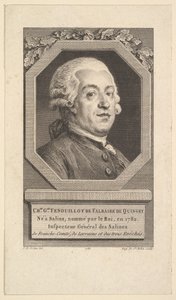 Retrato de Charles George Fenouillot por Falbaire de Quingey, 1787. de Augustin de Saint Aubin