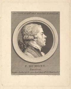 Retrato de François Dumont, 1788. de Augustin de Saint Aubin
