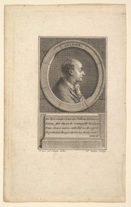Retrato de Gessner, 1775. de Augustin de Saint Aubin