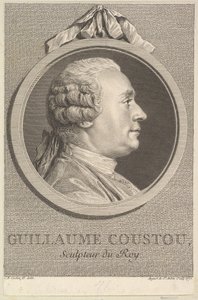 Retrato de Guillaume Coustou, 1770. de Augustin de Saint Aubin
