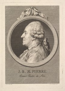 Retrato de Jean-Baptiste-Marie Pierre, 1775. de Augustin de Saint Aubin