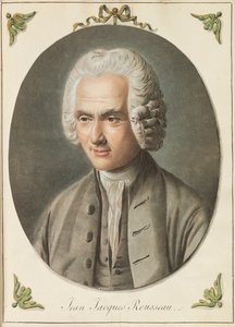 Retrato de Jean-Jacques Rousseau 1712-1778, ca 1775. de Augustin de Saint Aubin