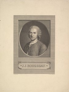 Retrato de Jean-Jacques Rousseau, 1777.