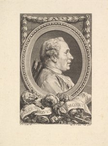Retrato de Jean Monnet, 1765. de Augustin de Saint Aubin