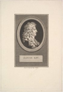 Retrato de Luís XIV, 1779. de Augustin de Saint Aubin