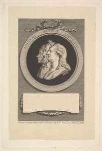 Retrato de Luís XVI, Henrique IV e Luís XII, 1791. de Augustin de Saint Aubin