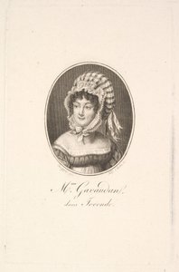 Retrato de Madame Gavaudan. de Augustin de Saint Aubin