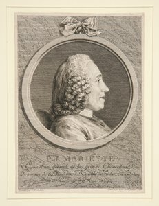 Retrato de P.J. Mariette de Augustin de Saint Aubin