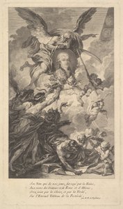 Retrato de Simon-Nicolas-Henri Linguet, 1780. de Augustin de Saint Aubin