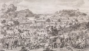 A Batalha de Tonguzluq, 1773. de Augustin de Saint Aubin
