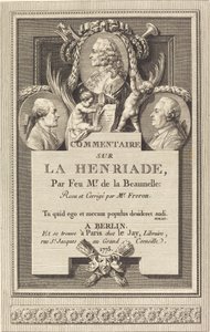 Comentário sobre a Henriade de Augustin de Saint Aubin after Clément Pierre Marillier