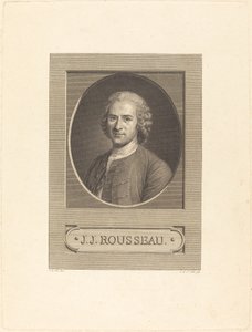 Frontispício: J.J. Rousseau de Augustin de Saint Aubin after Maurice Quentin