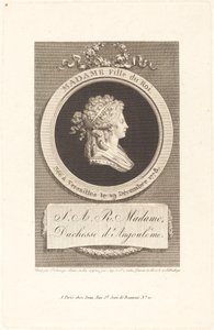 Marie-Thérèse-Charlotte, Duquesa de Angoulême de Augustin de Saint Aubin after Piat Joseph Sauvage