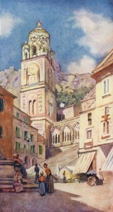 Catedral de Amalfi (litografia a cores) de Augustine Fitzgerald