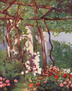 Jardim, Villa Palumbo, Ravello (litografia a cores)