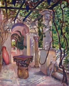 Villa Munthe, Anacapri (litografia a cores)
