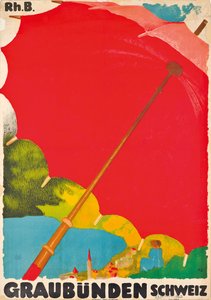 Cartaz publicitário Graubunden, Suíça