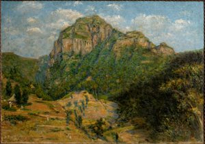 Paisagem Africana (óleo sobre tela), cm 79 x 112,5. de Augusto Valli