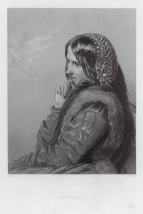 Desdémona, uma personagem de Otelo (gravura) de Augustus (after) Egg