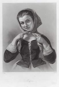Mopsa, uma personagem de O Conto de inverno (gravura) de Augustus (after) Egg
