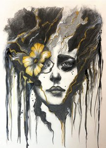Retrato «Flor Dourada» de Augustus Caelthorne