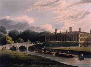 Exterior de Clare Hall, Cambridge, de 
