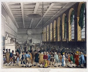 Interior da Custom House, Londres, 1808