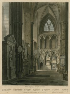 Entrada, em, poetas, canto, abadia westminster, londres
