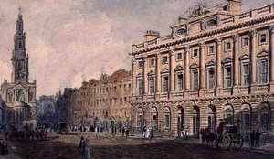 Somerset House (aguarela sobre papel) de Augustus Charles Pugin