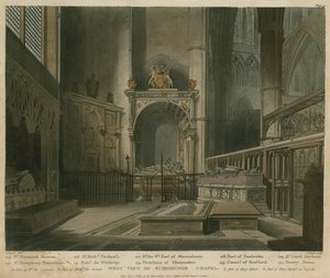 Oeste, vista, de, st, Edmund&39;s, capela, abadia westminster, londres