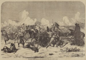 Engajamento entre os mouros e espanhóis perto de Ceuta de Augustus J. Beck