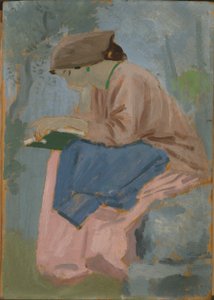 Uma mulher lendo - Estudo provençal