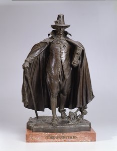 O puritano, fundido em 1899 (bronze sobre base de mármore italiano)