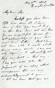 Carta de Augustus Wall Callcott, 7 de maio de 1838 1904 de Augustus Wall Callcott