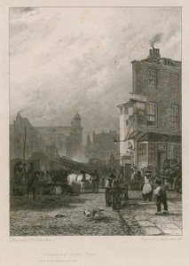 Demolição de Swallow Street, Londres de Augustus Wall Callcott