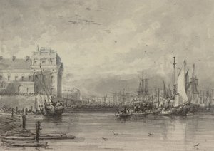 Hospital de Greenwich (desenho) de Augustus Wall Callcott