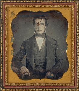 Retrato de um homem,c. 1845 (foto) de Augustus Washington