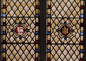 Janela da abside, detalhe, 1841-42 (vitral) de Augustus Welby Northmore Pugin