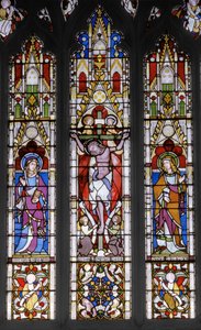 Crucificação com Santos, 1851 (vitral) de Augustus Welby Northmore Pugin