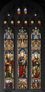 Eduardo O Confessor, Virgem e Criança e São João Evangelista, 1846 (vitral) de Augustus Welby Northmore Pugin