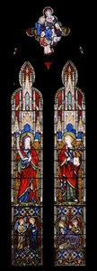 Isaías e São João Evangelista, 1850 (vitral) de Augustus Welby Northmore Pugin