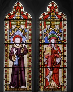 São Francisco de Assis e São Carolus, 1847 (vitral) de Augustus Welby Northmore Pugin